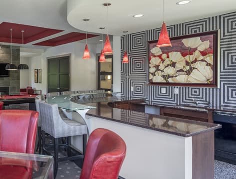 Billiards Room at Post Chastain luxury apartment homes in Atlanta, GA