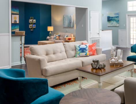 Clubhouse at Colonial Village at Huntington luxury apartment homes in Savannah, GA