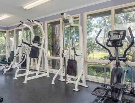 Fitness Center at Colonial Village at Marsh Cove luxury apartment homes in Savannah, GA