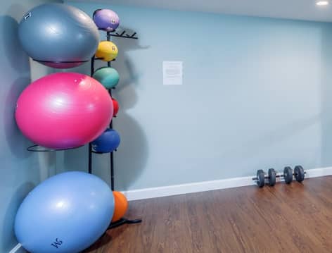 Yoga studio at The Mansion luxury apartment homes in Lexington, KY