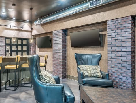 Outdoor Clubhouse at The Denton luxury apartment homes in Kansas City, MO