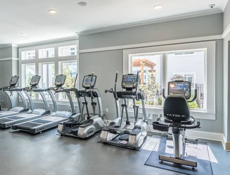 Gym 2 at The Denton luxury apartment homes in Kansas City, MO