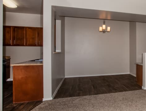 Living room model at Colonial Grand at Palm Vista luxury apartment homes in Las Vegas, NV