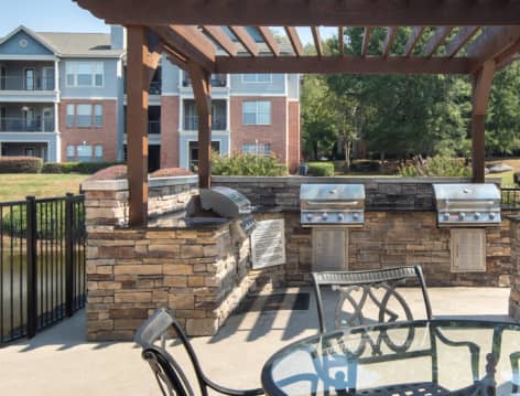 Grilling Area at MAA Beverly Crest luxury apartment homes in Charlotte, NC