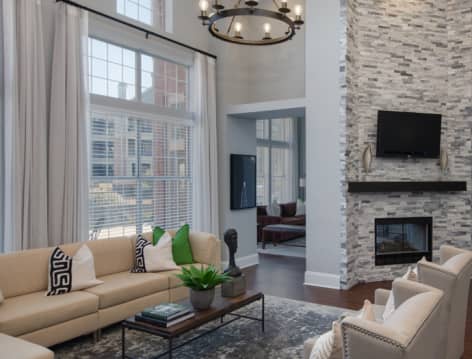 Clubhouse at MAA Beverly Crest luxury apartment homes in Charlotte, NC