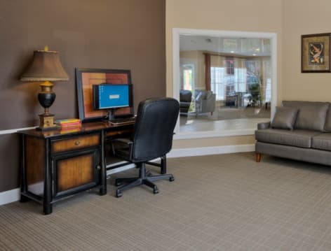 Business Center at MAA Fifty One luxury apartment homes in Charlotte, NC