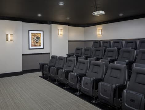 Movie Theater at MAA Legacy Park luxury apartment homes in Charlotte, NC
