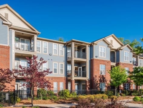 Building Exterior at MAA Matthews Commons luxury apartment homes in Charlotte, NC