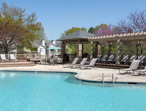 Pool at MAA Timbercrest luxury apartment homes in Charlotte, NC