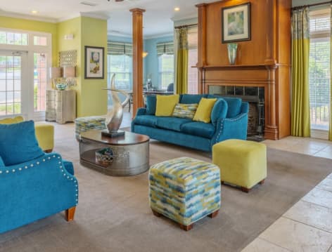 Leasing Center and Clubhouse at The Lake at University luxury apartment homes in Charlotte, NC