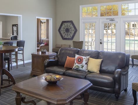 Clubhouse at MAA Timbercrest luxury apartment homes in Charlotte, NC