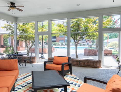 Sunroom at MAA Patterson luxury apartment homes in Durham, NC