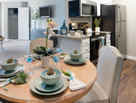 Kitchen at Colonial Grand at Trinity Commons luxury apartment homes in Raliegh, NC