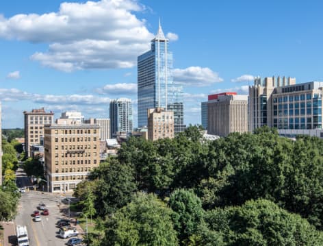 Rooftop at Hue luxury apartment homes in Raleigh, NC