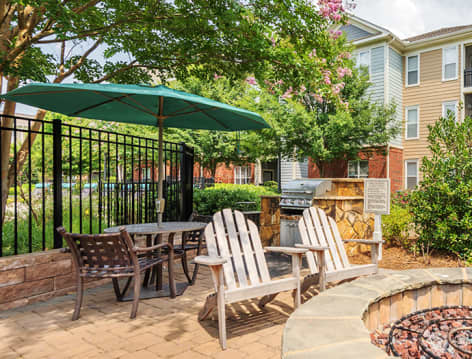 Fire Pit at MAA Providence luxury apartment homes in Raleigh, NC
