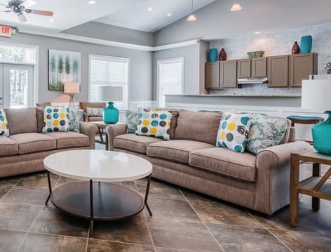Clubhouse at MAA Farm Springs luxury apartment homes in Summerville, SC