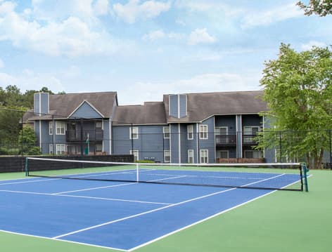 Tennis Court at The Fairways luxury apartment homes in Columbia, SC