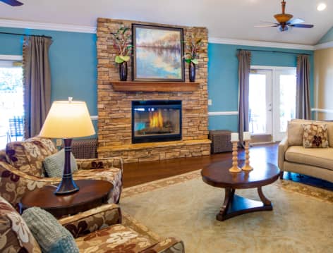Clubhouse at The Paddock Club Greenville luxury apartment homes in Greenville, SC