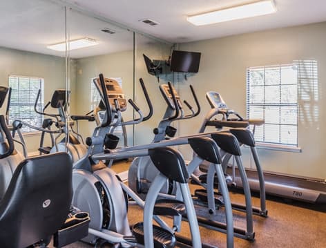 Gym at Hidden Creek luxury apartment homes in Chattanooga, TN