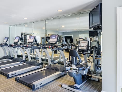 Gym at Lincoln on the Green luxury apartment homes in Memphis, TN