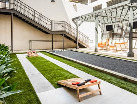 Outdoor Game Area at MAA Acklen luxury apartment homes in Nashville, TN