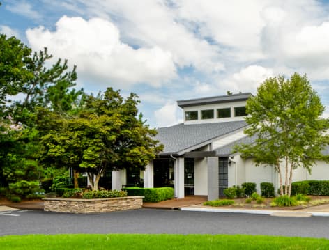 Clubhouse exterior at MAA Park luxury apartment homes in Hermitage, TN