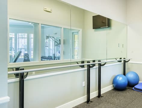 Yoga Studio at Colonial Grand at Silverado luxury apartment homes in Cedar Park, TX