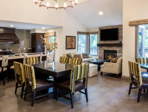 Clubhouse at MAA Barton Skyway luxury apartment homes in Austin, TX