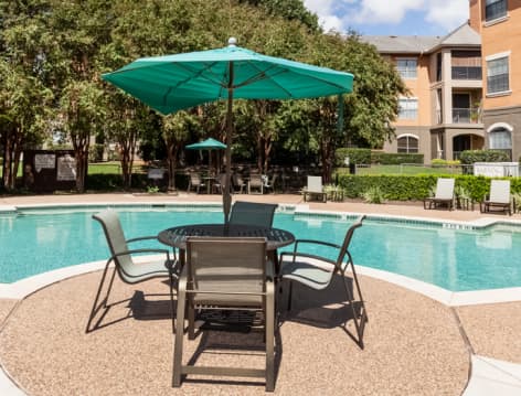 Pool at Colonial Village at Quarry Oaks luxury apartment homes in Austin, TX