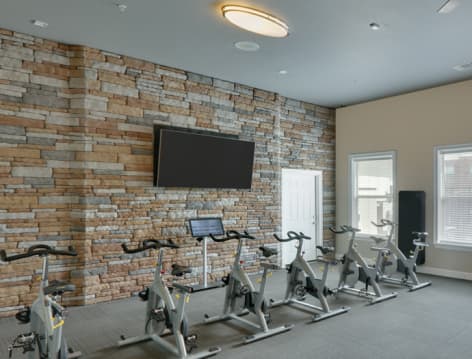 Cycling Room at Colonial Grand at Fairview luxury apartment homes in Fairview, TX