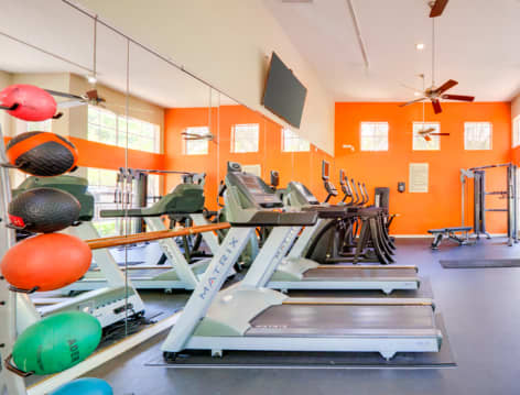 Fitness Center at Colonial Grand at Valley Ranch luxury apartment homes in Dallas, TX