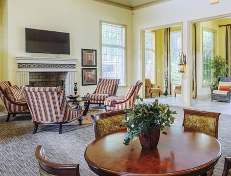 Clubhouse at Colonial Village at Oak Bend luxury apartment homes in Dallas, TX