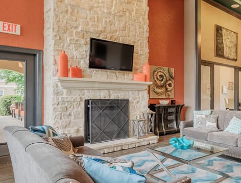 Clubhouse at MAA Bear Creek luxury apartment homes in Euless, TX near Dallas