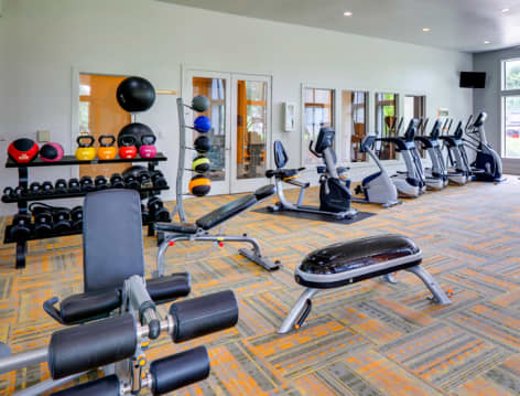 Fitness Center at MAA Boulder Ridge luxury apartment homes in Dallas, TX