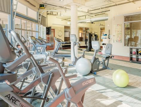 Fitness center at MAA Las Colinas luxury apartment homes in Irving, TX near Dallas