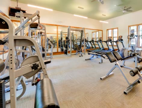 Fitness Center at MAA Lowes Farm luxury apartment homes in Mansfield, TX