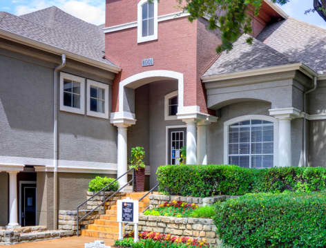 Clubhouse Exterior at MAA Valley Ranch luxury apartment homes in Dallas, TX