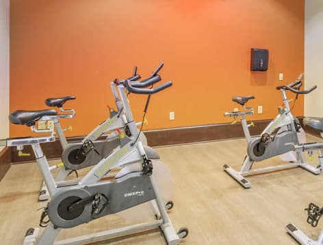 Fitness Center Bikes at MAA Watermark luxury apartment homes in Roanoke, TX