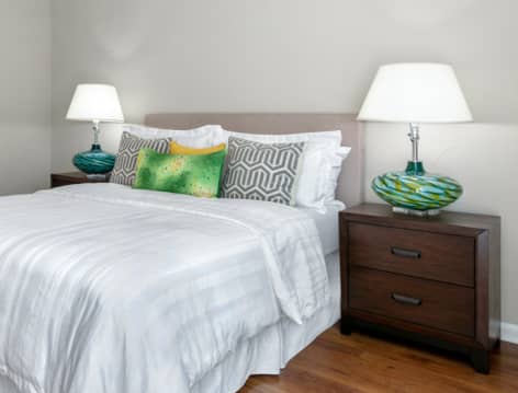 Bedroom at Post Addison Circle luxury apartment homes in Dallas, TX