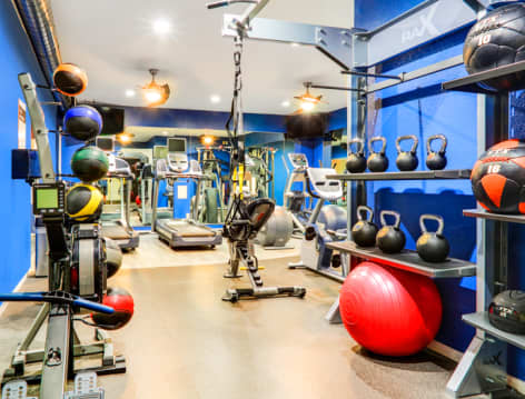 Fitness Center at Post Coles Corner luxury apartment homes in Dallas, TX