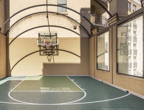 Indoor basketball court at Post Worthington luxury apartment homes in Dallas, TX