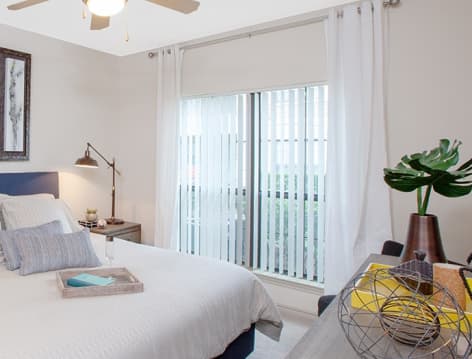 Bedroom 2 at Cascade at Fall Creek luxury apartment homes in Houston, TX