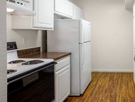 Kitchen at Green Tree Place luxury apartment homes in Houston, TX
