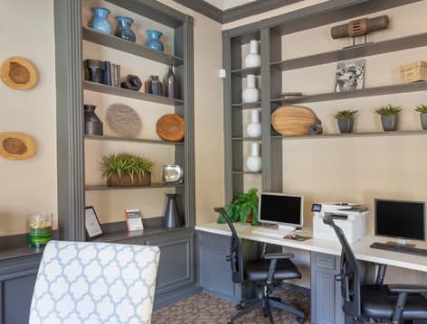 Business center at Park Place Houston luxury apartment homes in Houston, TX