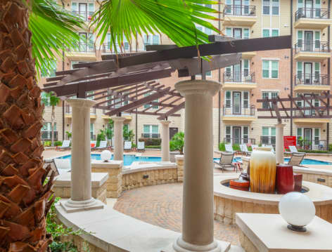 Pool View at Post 510 luxury apartment homes in Houston, TX