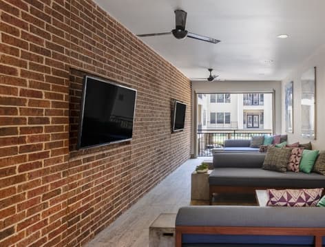 Upper clubhouse area 2 at Yale at 6th luxury apartment homes in Houston, TX