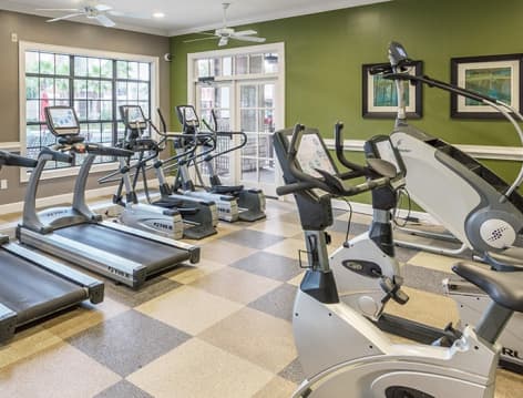 Fitness center at Haven at Blanco luxury apartment homes in San Antonio, TX