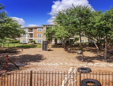 Outdoor fitness area at Haven at Blanco luxury apartment homes in San Antonio, TX