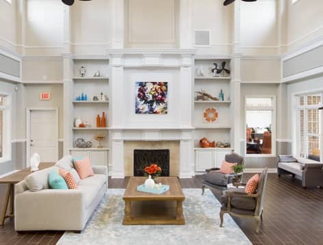 Clubhouse at Adalay Bay luxury apartments in Chesapeake, VA