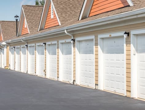 Garages at The Apartments at Cobblestone Square in Fredericksburg, VA